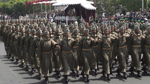 Moroccan Army soldiers parading in Rabat, Morocco (File). - Sputnik International
