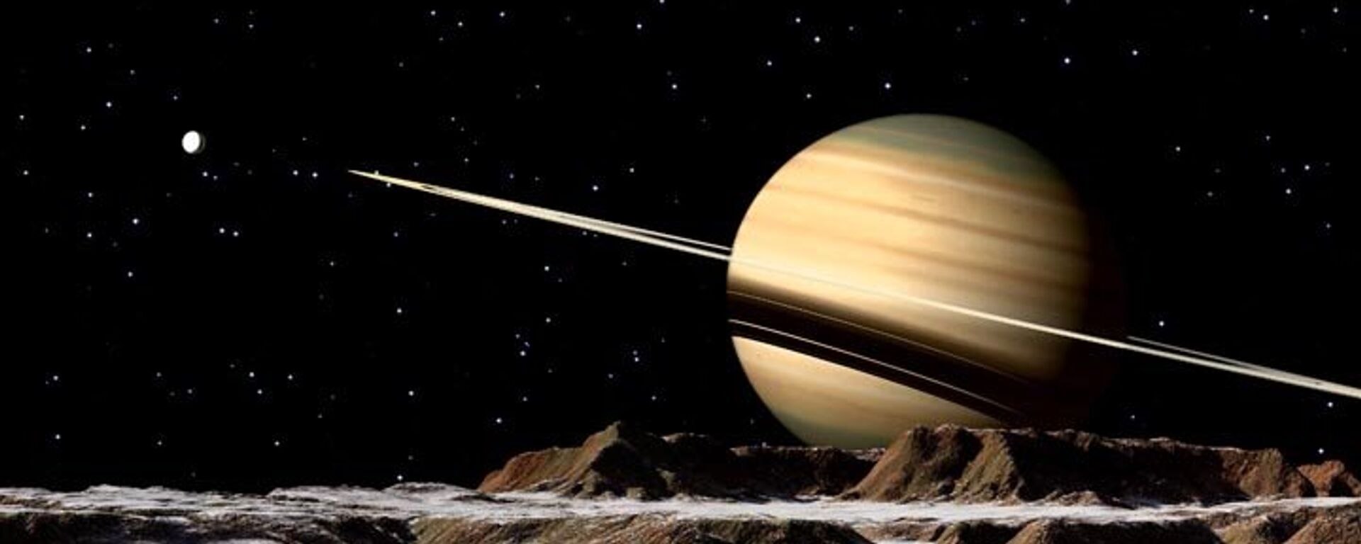 Saturn seen from Rhea - Sputnik International, 1920, 22.01.2022