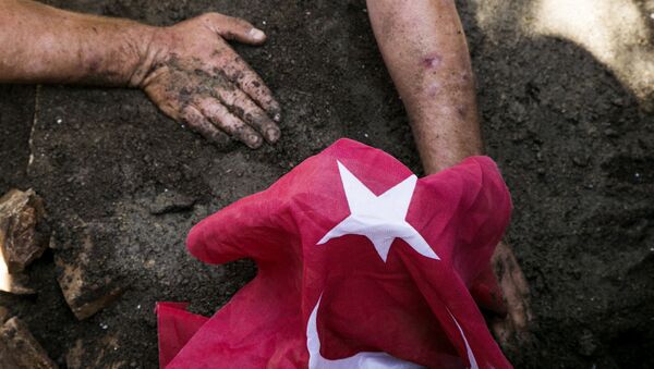Turkey coup victim funeral - Sputnik International