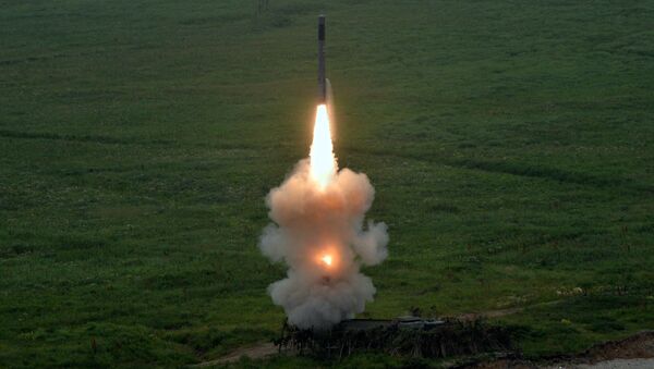 A missile launch from a new Bastion coastal defense missile system which entered service in the Pacific Fleet coastal units in 2016 - Sputnik International