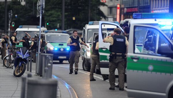 Police secures the area of Karlsplatz (Stachus square) following shootings on July 22, 2016 in Munich - Sputnik International