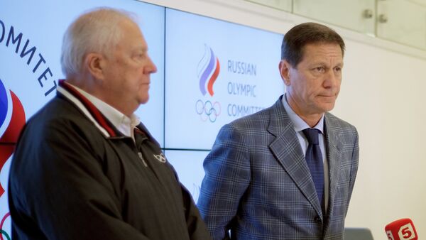 Member of International Olympic Committee (IOC) Vitaly Smirnov and Russian Olympic Committee (ROC) President Alexander Zhukov - Sputnik International