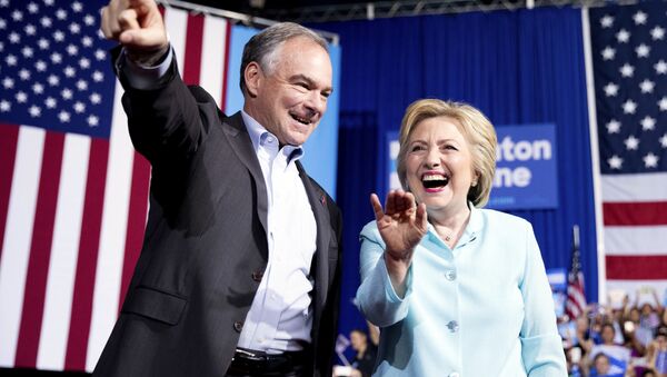 Hillary Clinton and Tim Kaine at VP Announcement Event in Miami, Florida - Sputnik International