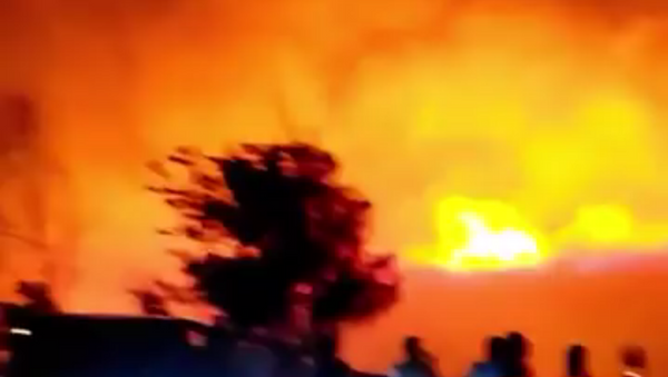 Major NATO Base Fire in Izmir, Turkey - Sputnik International