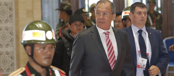 Russian Foreign Minister Sergey Lavrov arrives for the Association of Southeast Asian Nations (ASEAN) Foreign Ministers' Meeting in Vientiane, Laos, Monday, July 25, 2016. - Sputnik International