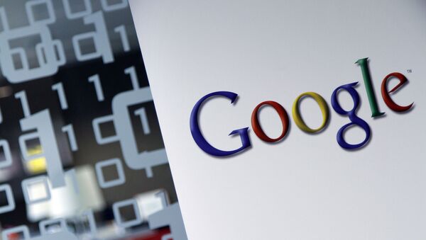 Google logo is seen at the Google headquarters in Brussels. (File) - Sputnik International