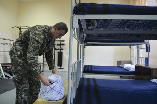 Soldiers' barracks of the Presidential Regiment. Soldiers' barracks of the Presidential Regiment. - Sputnik International