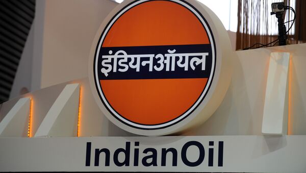 Logo of the Indian Oil Corporation during the World Gas Conference exhibition in Paris. (File) - Sputnik International