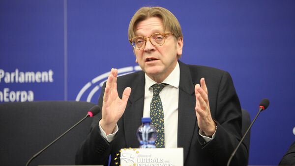 Leader of the Alliance of Liberals and Democrats for Europe Group in the European Parliament Guy Verhofstadt - Sputnik International
