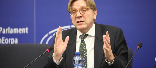Leader of the Alliance of Liberals and Democrats for Europe Group in the European Parliament Guy Verhofstadt Leader of the Alliance of Liberals and Democrats for Europe Group in the European Parliament Guy Verhofstadt - Sputnik International