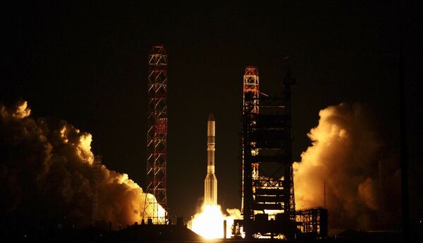 A Proton-M rocket of the International Launch Services (ILS), carrying the EchoStar XVI satellite, blasts off from the Russian leased Kazakhstan's Baikonur cosmodrome (File) A Proton-M rocket of the International Launch Services (ILS), carrying the EchoStar XVI satellite, blasts off from the Russian leased Kazakhstan's Baikonur cosmodrome (File) - Sputnik International