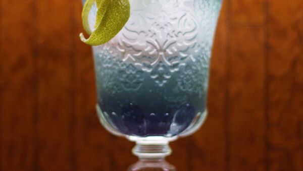 Blue/Squirtle: 25ml Belvedere Vodka, 5ml Lime Juice, 5ml Violet Liqueur topped with Fever Tree Lemonade. - Sputnik International