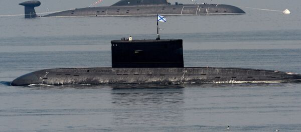 Russian Pacific Fleet submarines during Navy Day celebrations in Vladivostok Russian Pacific Fleet submarines during Navy Day celebrations in Vladivostok - Sputnik International