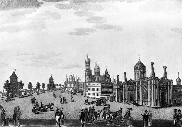 View of the Ascension Monastery in the Moscow Kremlin. View of the Ascension Monastery in the Moscow Kremlin. - Sputnik International