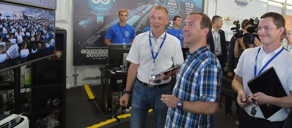 Prime Minister Dmitry Medvedev visits Vladimir Region Prime Minister Dmitry Medvedev visits Vladimir Region - Sputnik International