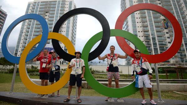 Russian athletes at the Olympic village in Rio de Janeiro - Sputnik International