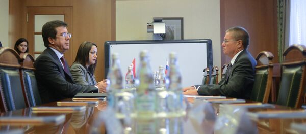 Russian Minister of Economic Development Alexei Ulyukayev meets with Turkish Economy Minister Nihat Zeybekci (File) Russian Minister of Economic Development Alexei Ulyukayev meets with Turkish Economy Minister Nihat Zeybekci (File) - Sputnik International