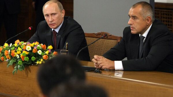Russian Prime Minister Vladimir Putin and Bulgarian Prime Minister Boyko Borissov give news conference - Sputnik International