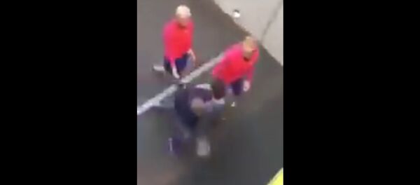 Fan jumps from the stands to meet Leo Messi, gets speared by security Fan jumps from the stands to meet Leo Messi, gets speared by security - Sputnik International