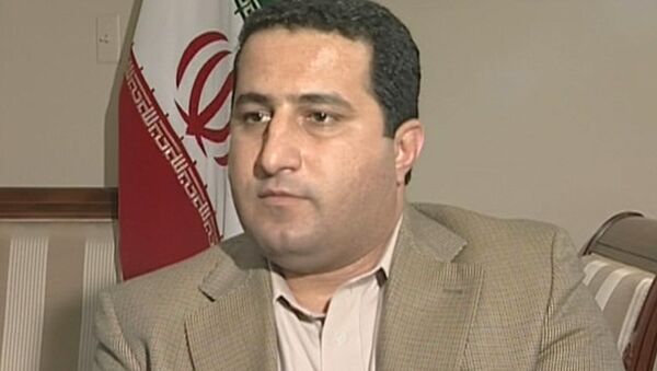 In this image taken from TV purports to show Iranian scientist Shahram Amiri speaking during an interview in the Iranian interests section of the Pakistan embassy in Washington D.C. - Sputnik International