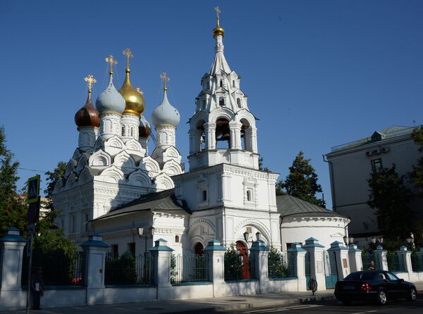 Church of St. Nicholas with a pyramidal bell tower in Bolshaya Ordynka Street in Moscow - Sputnik International