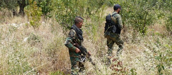 Government forces in the Syrian province of Latakia Government forces in the Syrian province of Latakia - Sputnik International