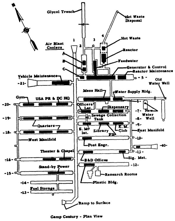 Layout plan of Camp Century Layout plan of Camp Century - Sputnik International