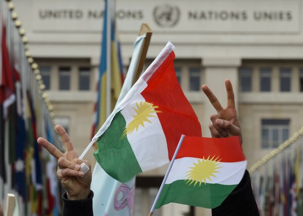 Flags of Kurdistan. (File) - Sputnik International
