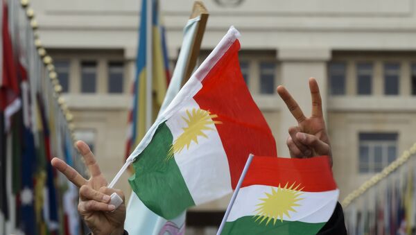 Flags of Kurdistan. (File) - Sputnik International