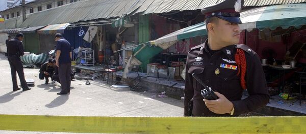 Thai police officer guards. (File) - Sputnik International