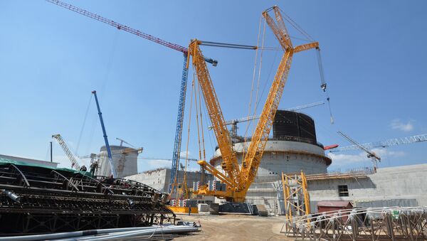 Construction of nuclear power plant in Ostrovets, Belarus - Sputnik International