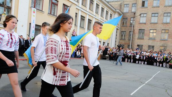 School year begins in Ukraine - Sputnik International