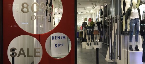 An H&M store has sale signs in the window in New York City, U.S., August 11, 2016. Picture taken August 11, 2016 An H&M store has sale signs in the window in New York City, U.S., August 11, 2016. Picture taken August 11, 2016 - Sputnik International