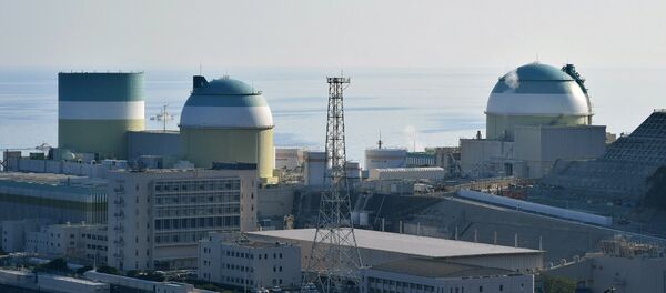 This picture shows the No. 3 reactor (R) at its Ikata nuclear power plant of Shikoku Electric Power in Ehime prefecture, about 700 kilometres (430 miles) southwest of Tokyo on August 12, 2016 - Sputnik International