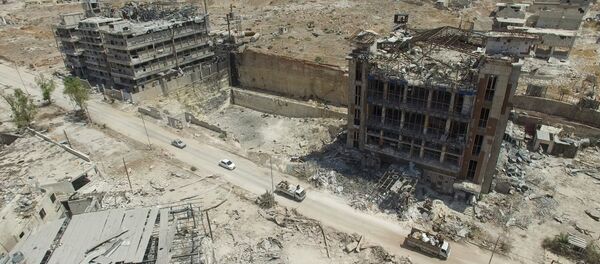 Supply road in north Aleppo. Bani Zeid district - Sputnik International