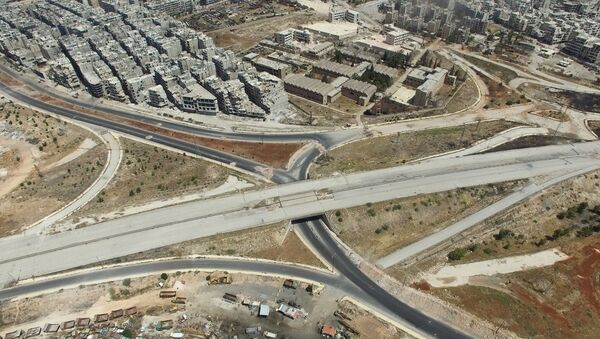 Main entrance road in southwest Aleppo, Salaheddin district - Sputnik International