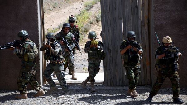 Afghan National Army soldiers. File photo - Sputnik International