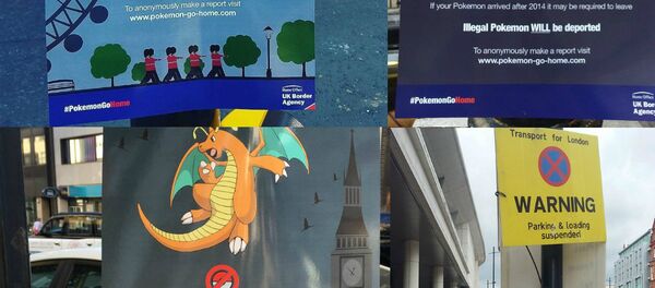 Pokemon Go Home campaign highlighting the impact of Britain's vote to leave the EU Pokemon Go Home campaign highlighting the impact of Britain's vote to leave the EU - Sputnik International