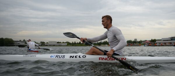 Russia’s Roman Anoshkin earned a bronze medal at the Rio Olympics men’s kayak single 100m event Russia’s Roman Anoshkin earned a bronze medal at the Rio Olympics men’s kayak single 100m event - Sputnik International