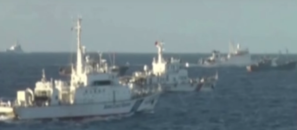 Chinese Coast Guard ships allegedly violating Japanese waters near the Senkaku islands Chinese Coast Guard ships allegedly violating Japanese waters near the Senkaku islands - Sputnik International