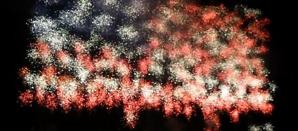 Fireworks Create American Flag Fireworks Create American Flag - Sputnik International