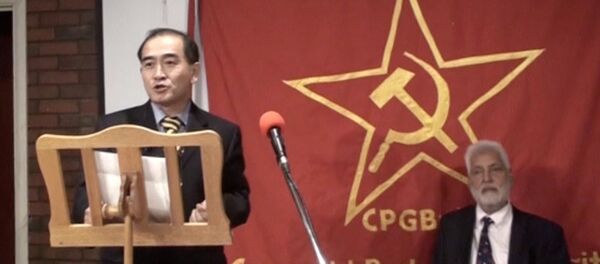 Thae Yong Ho, North Korea's deputy ambassador in London who has, according to media reports, defected with his family, speaks on a podium in London, Britain Thae Yong Ho, North Korea's deputy ambassador in London who has, according to media reports, defected with his family, speaks on a podium in London, Britain - Sputnik International