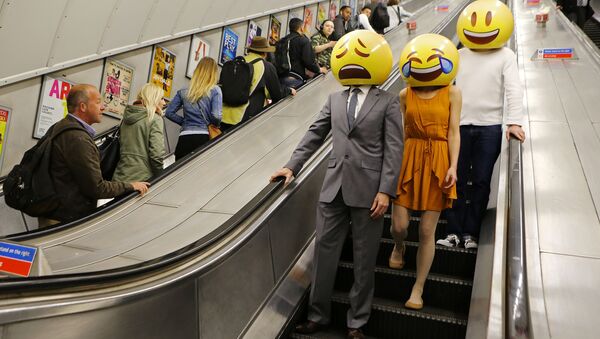 Emoji characters around London - Sputnik International