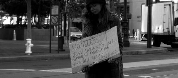 Homeless girl - Sputnik International