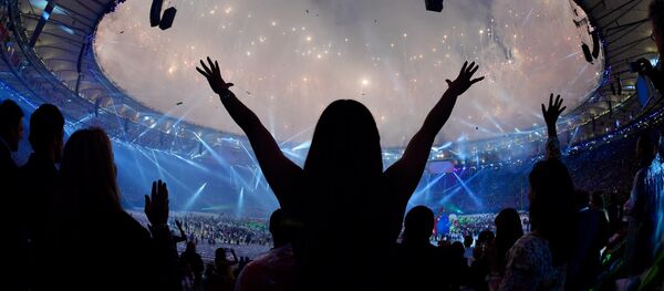 Fireworks explode during the closing ceremony of the Rio 2016 Olympic Games at the Maracana stadium in Rio de Janeiro on August 21, 2016. - Sputnik International
