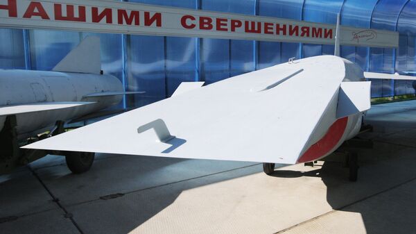 A hypersonic missile design displayed at an exhibition staged by the Raduga Design Bureau - Sputnik International