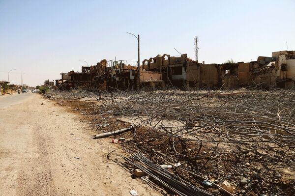 Ruined buildings in the city of Ramadi. - Sputnik International