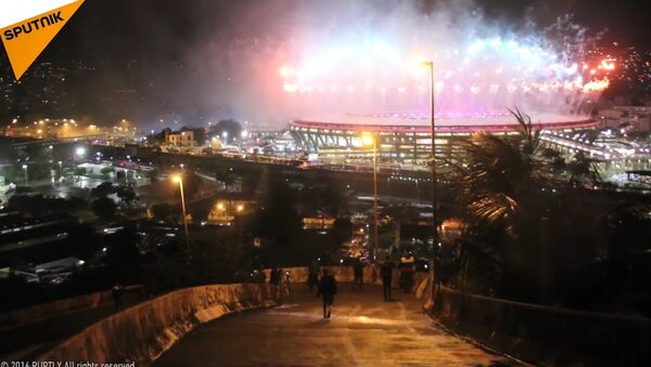 Fireworks at 2016 Rio Olympics Closing Ceremony - Sputnik International
