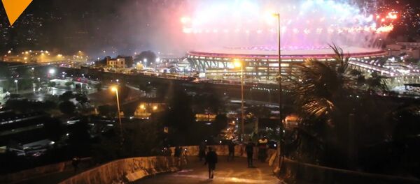 Fireworks at 2016 Rio Olympics Closing Ceremony Fireworks at 2016 Rio Olympics Closing Ceremony - Sputnik International