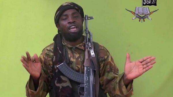 May 12, 2014 file photo taken from video by Nigeria's Boko Haram terrorist network, and shows their leader Abubakar Shekau speaking to the camera - Sputnik International